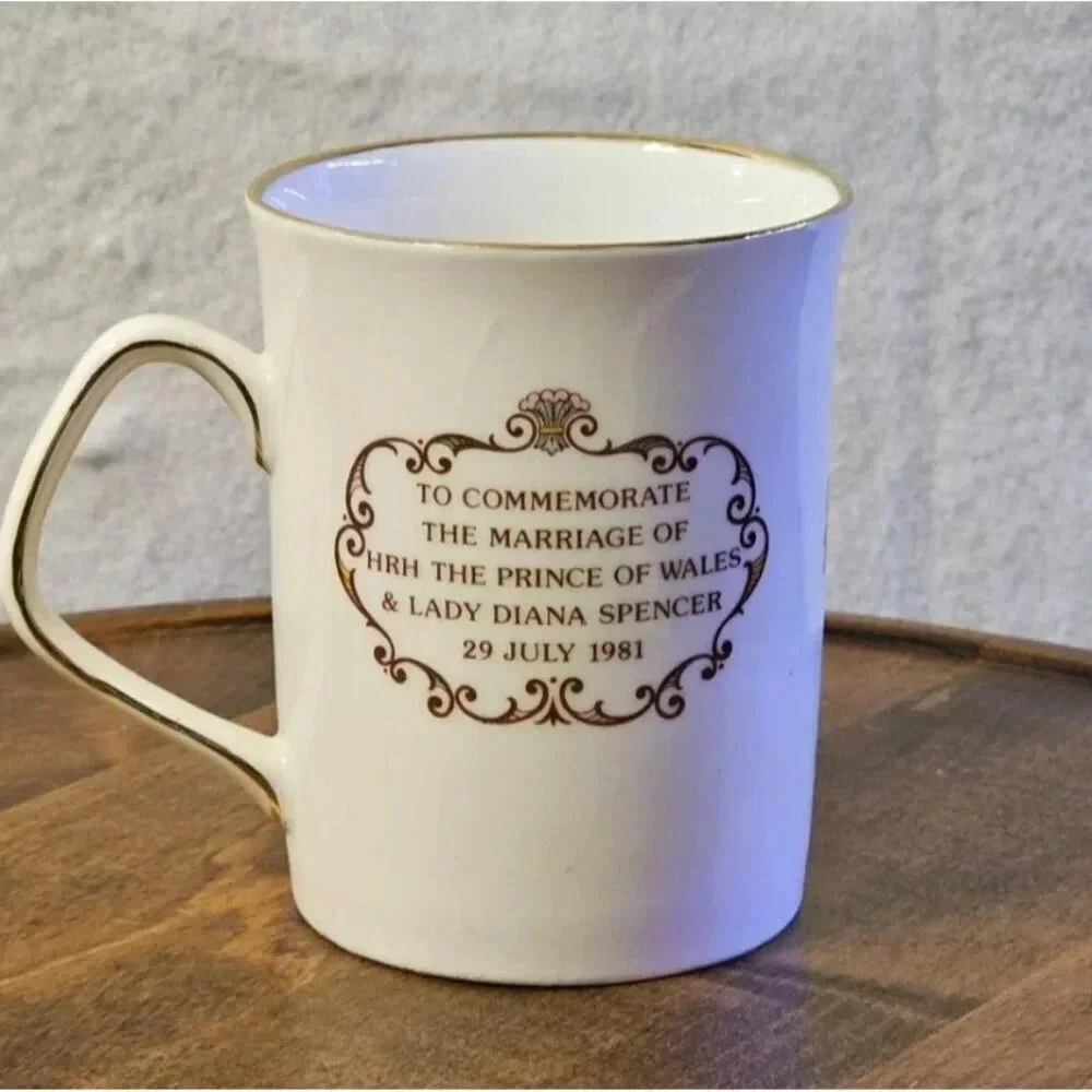 Vtg 1981 Royal Mug Prince of Wales & Lady Diana Spencer Elizabethan Bone China - Picture 2 of 11